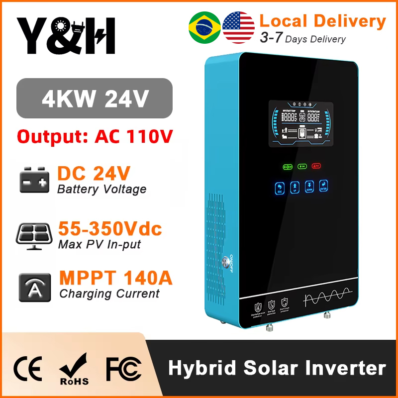 Drone Solar Charger - Y&H 4KW Hibrit Solar İnvertör 24V