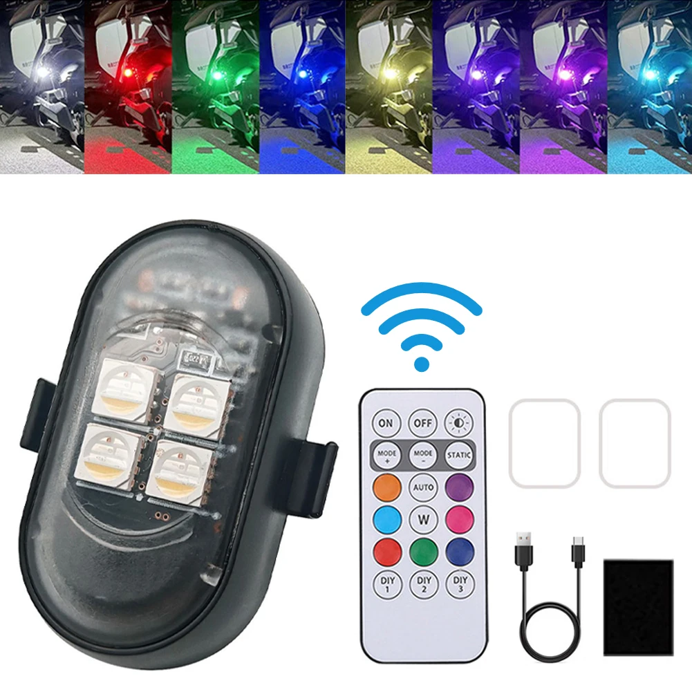 Drone Strobe Light - 1-8 adet USB şarj edilebilir su