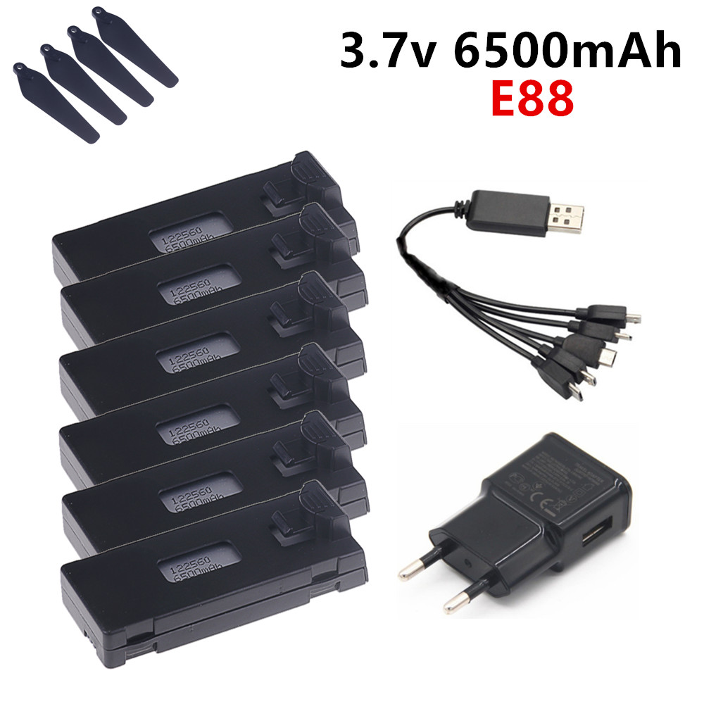 Eachine Drone E58 - 3.7V 6500mAh Lipo Pil E88 E88PRO