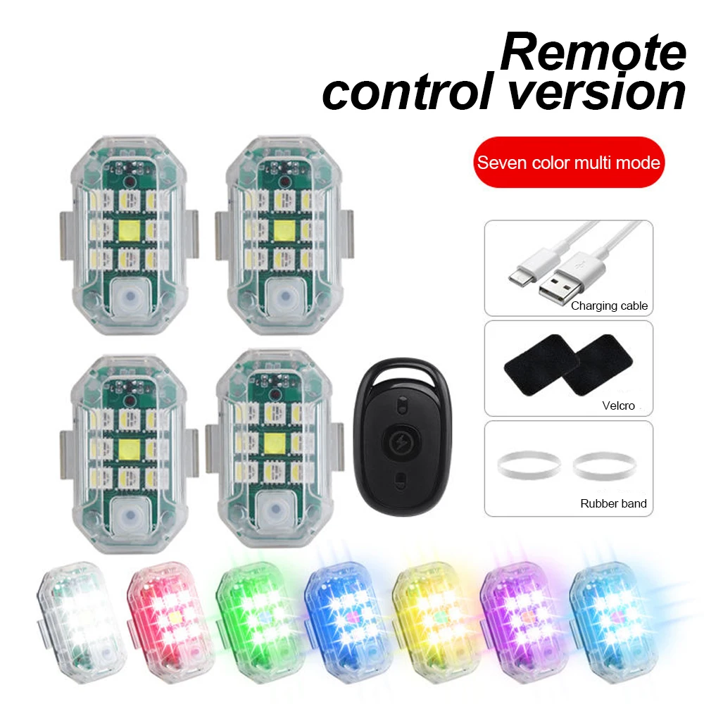 Drone Strobe Light - Kablosuz Uzaktan Kumanda LED Uçak çakarlı