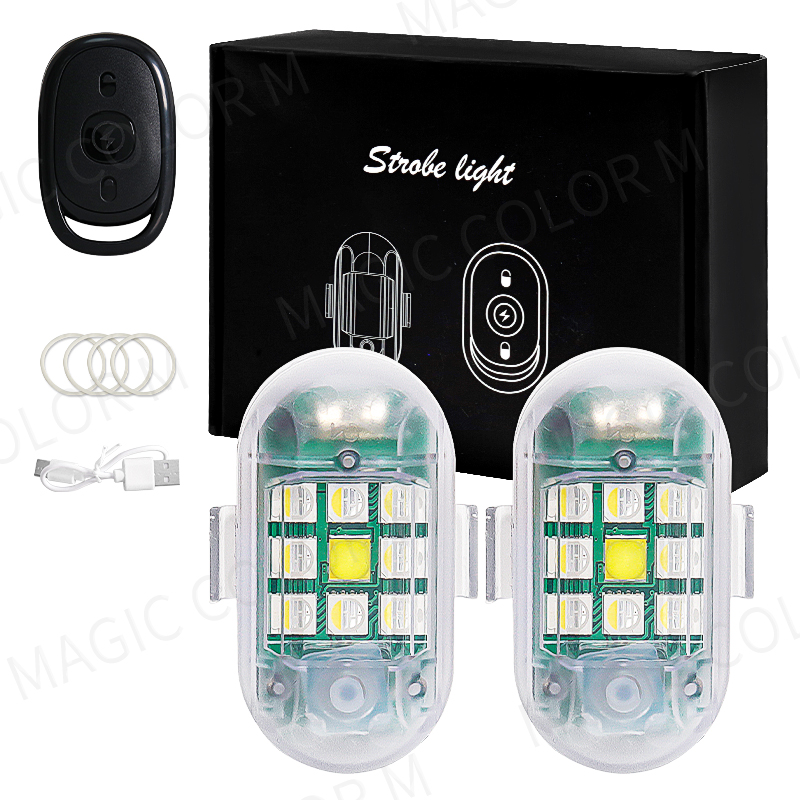 Drone Strobe Light - 2 adet kablosuz LED çakarlı lamba