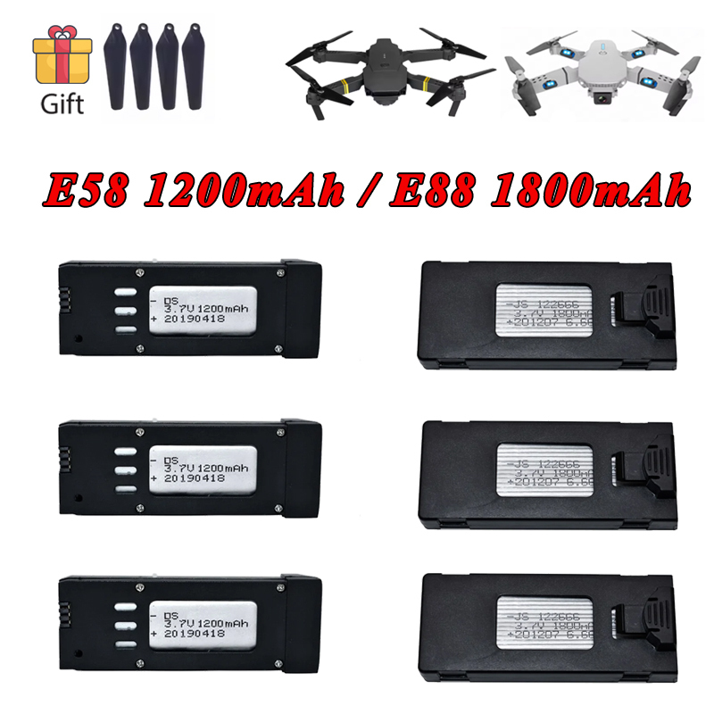 Eachine Drone E58 - 3.7 V 1200 mAh 1800 mAh