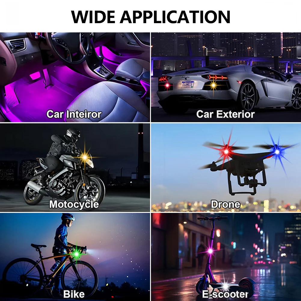 1-8 adet USB şarj edilebilir s - Drone Strobe Light incelemesi ve fiyatı