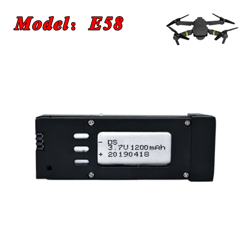 3.7 V 1200 mAh 1800 mAh Lipo P - Eachine Drone E58 incelemesi ve fiyatı