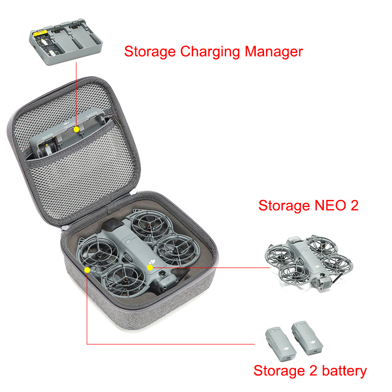 DJI NEO 2 için Darbeye Dayanık - Drone Hard Shell Case incelemesi ve fiyatı